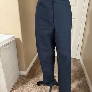 LOFT Blue Tailored Trousers with Straight-Leg Silhouette